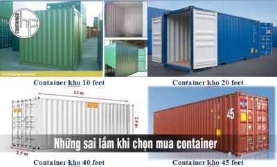 Những sai lầm khi chọn mua container và những biện pháp khắc phục