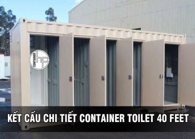 KẾT CẤU CHI TIẾT CONTAINER TOILET 40 FEET
