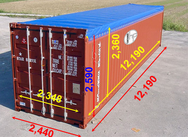 Container 40 feet Open Top