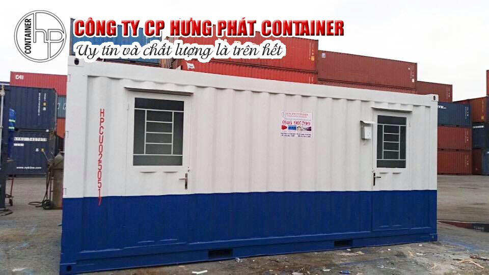 container văn phòng 20 feet hưng phát container