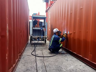 Nhận sửa chữa bảo trì container tại Hải Phòng