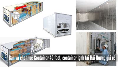 Bán và cho thuê Container 40 feet, container lạnh tại Hải Dương giá rẻ