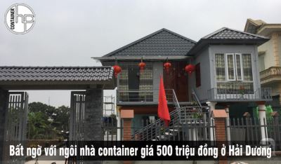 Bất ngờ với ngôi nhà container giá 500 triệu đồng ở Hải Dương