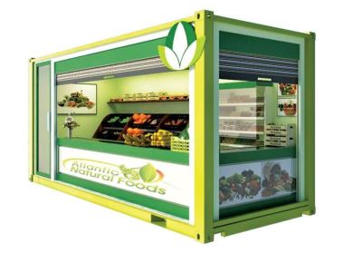 Container gian hàng làm từ vỏ container lạnh hot nhất