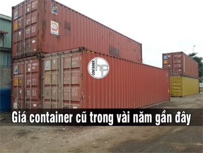 Giá container cũ trong vài năm gần đây