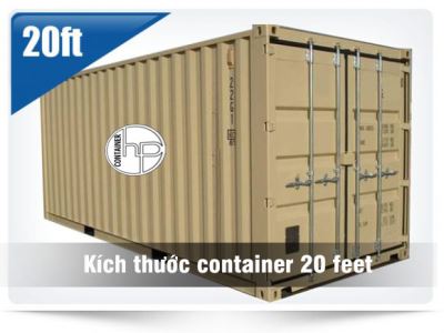 Kích thước container 20 feet là bao nhiêu ?