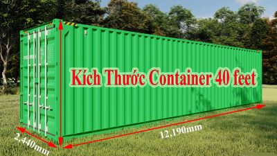 Kích thước container 40 feet HC ? Giá bán và những ưu điểm