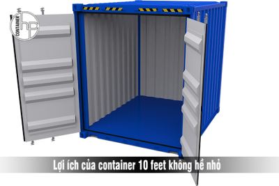 Container 10 feet kích thước nhỏ mà lợi ích không hề nhỏ