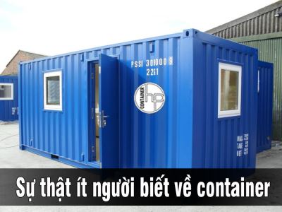 Sự thật ít người biết về container