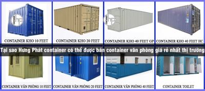 Tại sao Hưng Phát container có thể được bán container văn phòng giá rẻ nhất thị trường