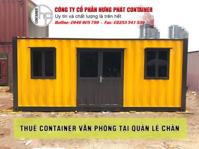 Thuê container văn phòng tại quận Lê Chân
