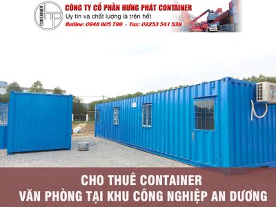 Cho thuê container văn phòng tại khu công nghiệp An Dương