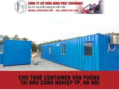Cho thuê container văn phòng tại khu công nghiệp TP. Hà Nội
