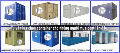 Tư vấn lựa chọn container cho những người mua cont lần đầu