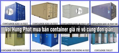 Với Hưng Phát mua bán container giá rẻ vô cùng đơn giản
