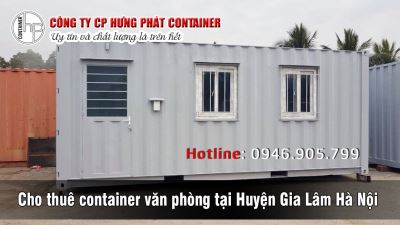 Cho thuê container văn phòng tại Huyện Gia Lâm Hà Nội