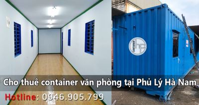Cho thuê container văn phòng tại Phủ Lý Hà Nam