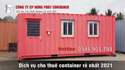 Dịch vụ cho thuê container rẻ nhất 2021