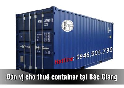 Đơn vị cho thuê container tại Bắc Giang