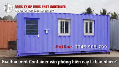 Giá thuê một Container văn phòng hiện nay là bao nhiêu?