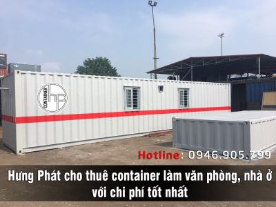 Hưng Phát cho thuê container làm văn phòng, nhà ở với chi phí tốt nhất