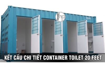 KẾT CẤU CHI TIẾT CONTAINER TOILET 20 FEET