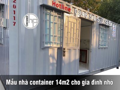 Mẫu nhà container 14m2 cho gia đình nhỏ
