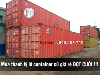 Mua thanh lý lô container cũ giá rẻ ĐỢT CUỐI!!!