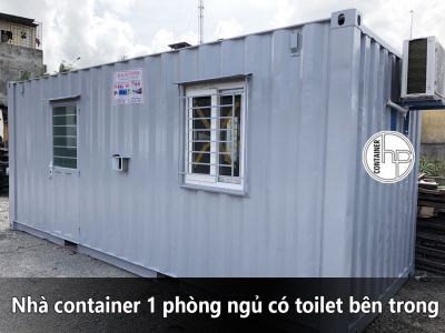 Nhà container 1 phòng ngủ có toilet bên trong