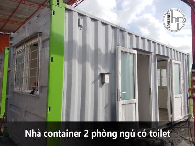 Nhà container 2 phòng ngủ có toilet