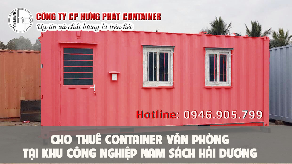 Cho thuê container văn phòng tại khu công nghiệp Nam Sách Hải Dương