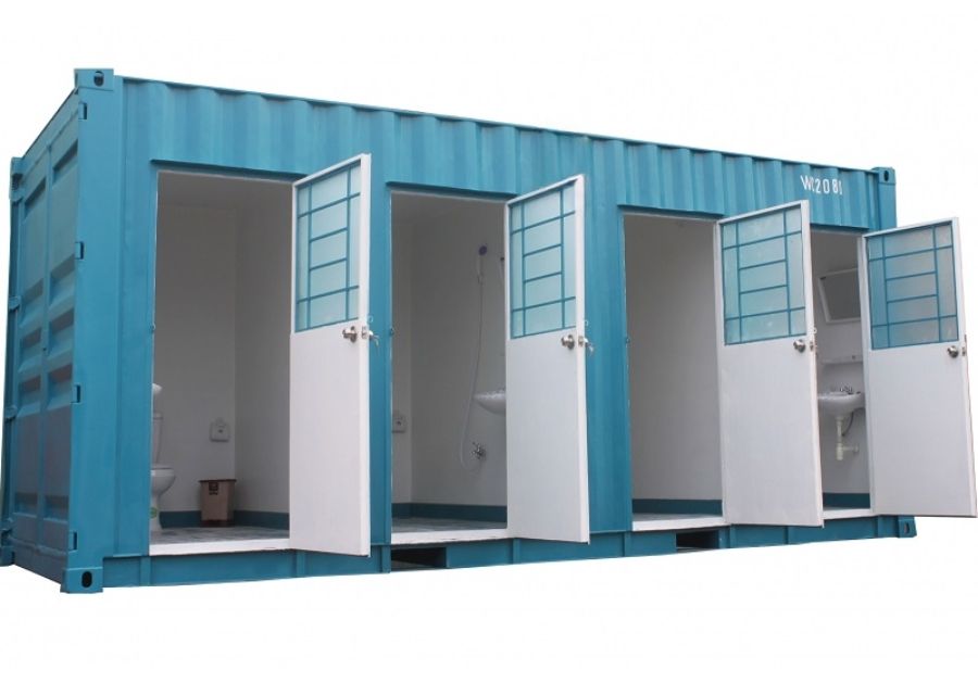 Container nhà vệ sinh làm từ vỏ container lạnh tiện lợi 4