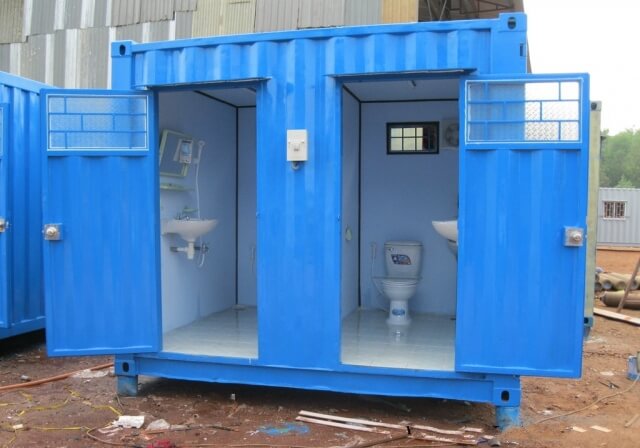 Tìm hiểu chi tiết về các loại container toilet 10, 20, 40 feet