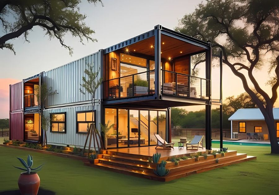 Tổng hợp 20+ Mẫu nhà container 40 feet 2 tầng siêu đẹp - Ảnh 10