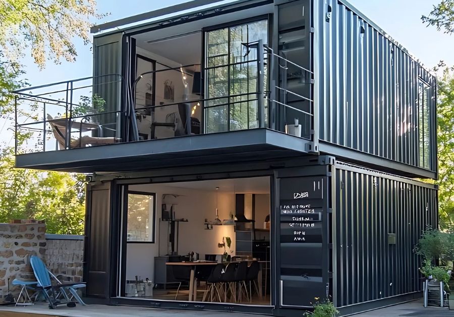 Tổng hợp 20+ Mẫu nhà container 40 feet 2 tầng siêu đẹp - Ảnh 11