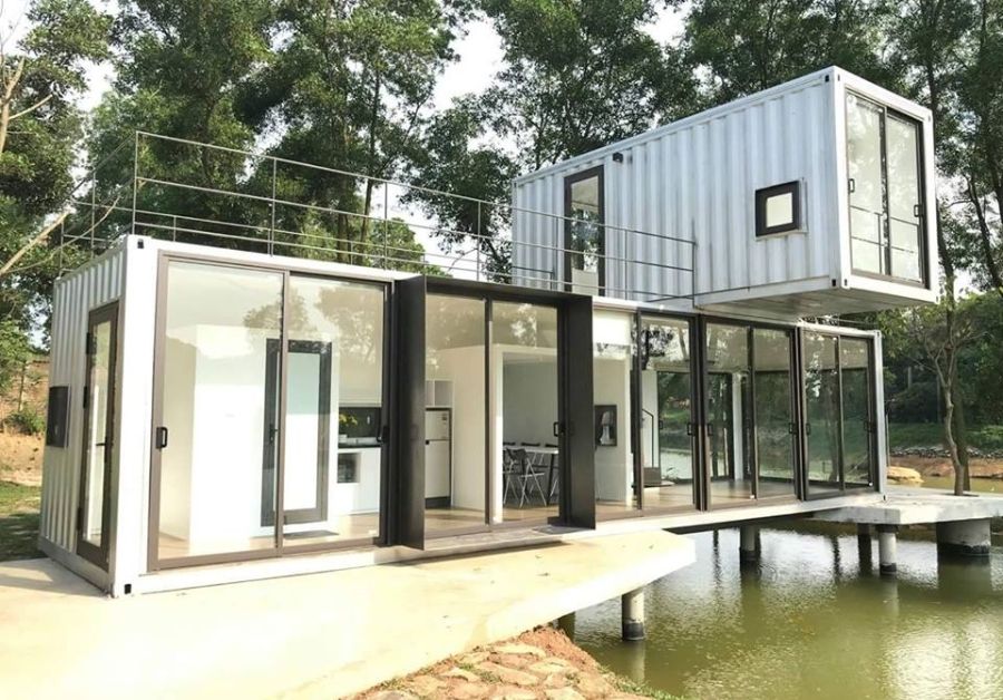 Tổng hợp 20+ Mẫu nhà container 40 feet 2 tầng siêu đẹp - Ảnh 1
