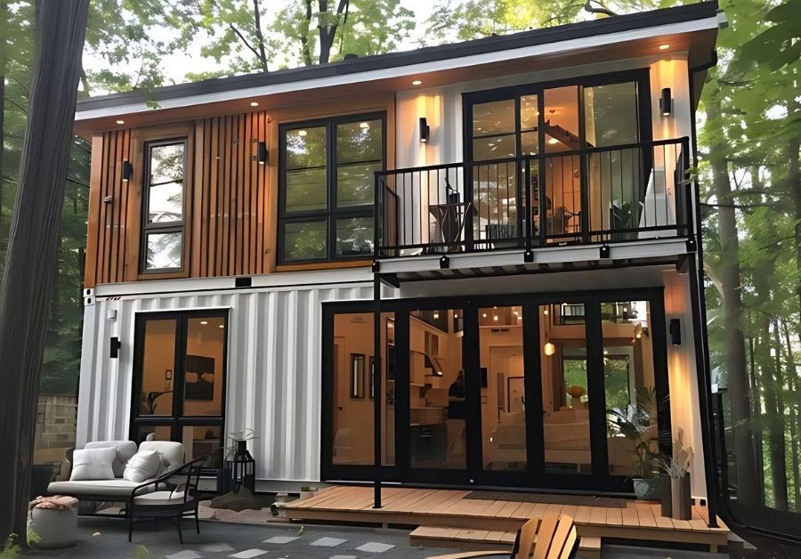 Tổng hợp 20+ Mẫu nhà container 40 feet 2 tầng siêu đẹp - Ảnh 16