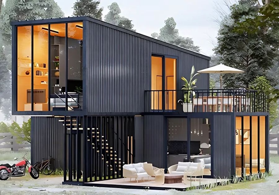 Tổng hợp 20+ Mẫu nhà container 40 feet 2 tầng siêu đẹp - Ảnh 4