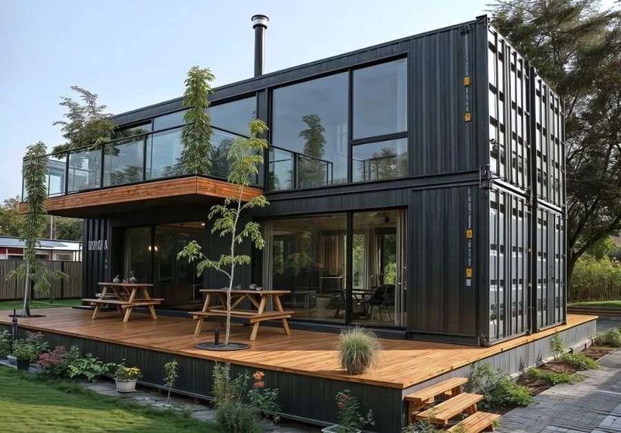 Tổng hợp 20+ Mẫu nhà container 40 feet 2 tầng siêu đẹp - Ảnh 8