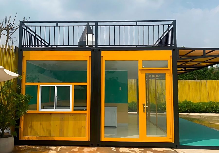 Tổng hợp các mẫu nhà trọ làm bằng container đẹp nhất - Ảnh 13