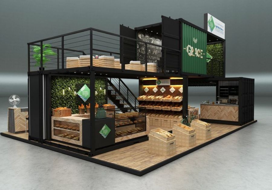 Top 50+ mẫu quán trà sữa container thiết kế ấn tượng - Ảnh 11