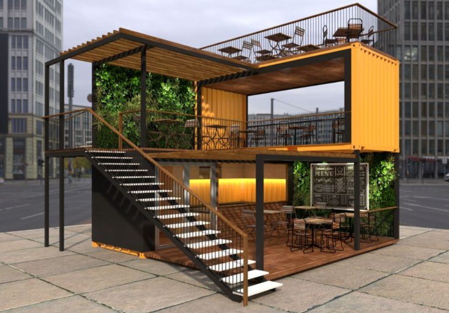 Top 50+ mẫu quán trà sữa container thiết kế ấn tượng - Ảnh 17