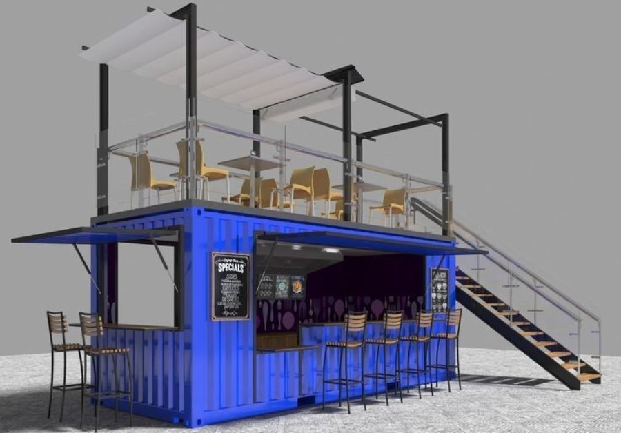 Top 50+ mẫu quán trà sữa container thiết kế ấn tượng - Ảnh 18