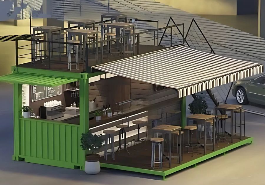 Top 50+ mẫu quán trà sữa container thiết kế ấn tượng - Ảnh 19