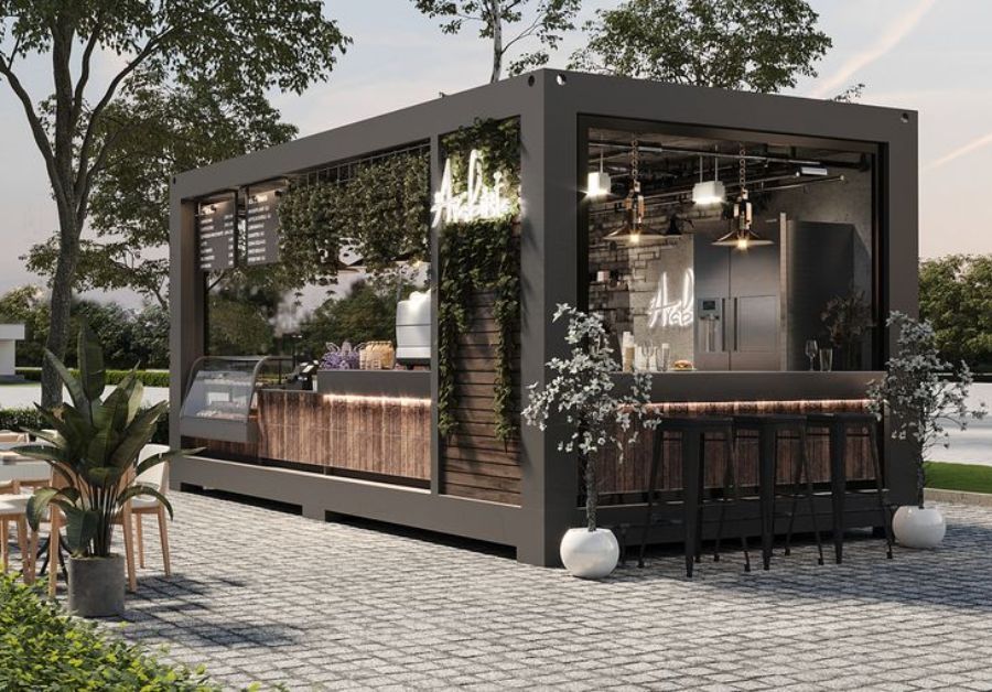 Top 50+ mẫu quán trà sữa container thiết kế ấn tượng - Ảnh 25