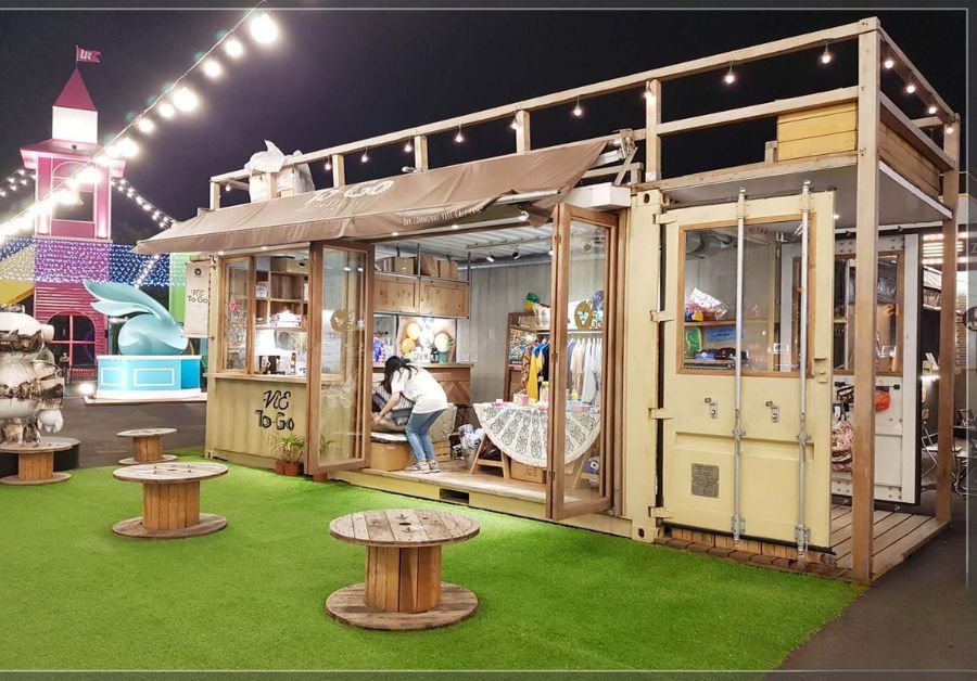 Top 50+ mẫu quán trà sữa container thiết kế ấn tượng - Ảnh 28