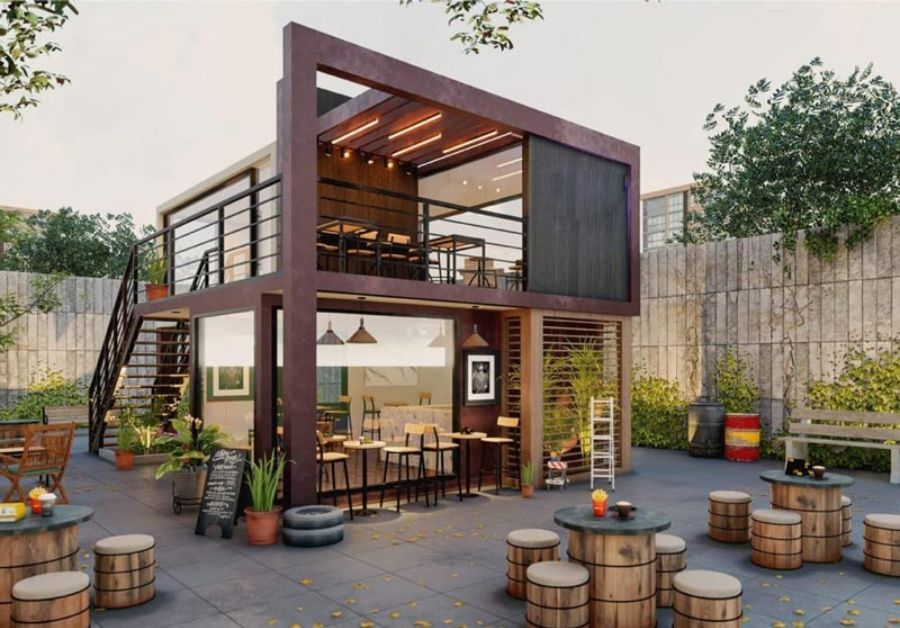 Top 50+ mẫu quán trà sữa container thiết kế ấn tượng - Ảnh 40