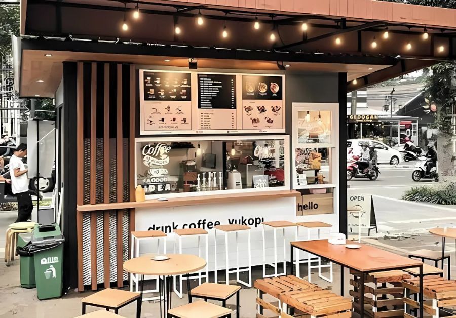 Top 50+ mẫu quán trà sữa container thiết kế ấn tượng - Ảnh 42