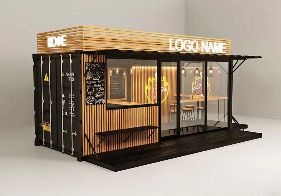 Top 50+ mẫu quán trà sữa container thiết kế ấn tượng - Ảnh 44