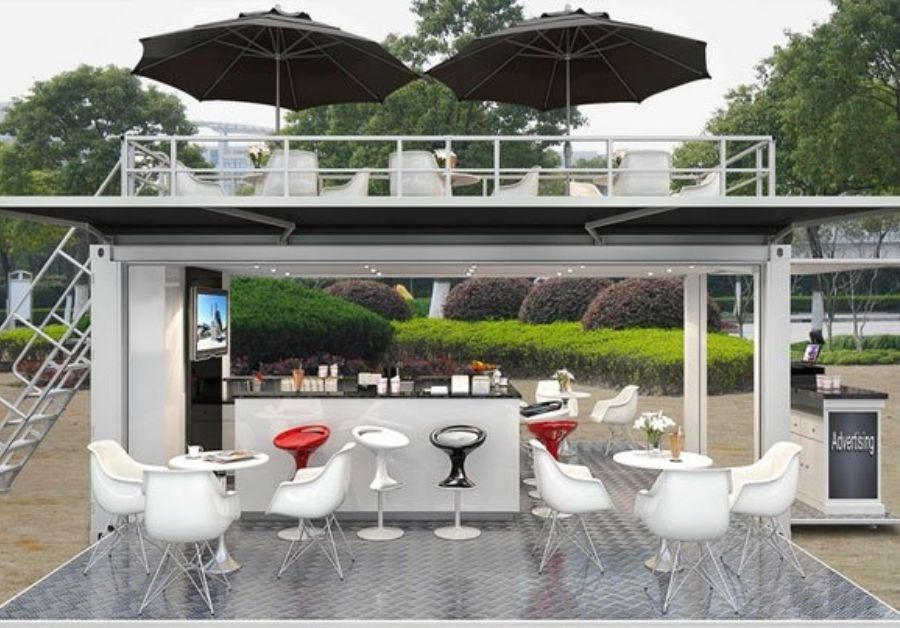 Top 50+ mẫu quán trà sữa container thiết kế ấn tượng - Ảnh 4